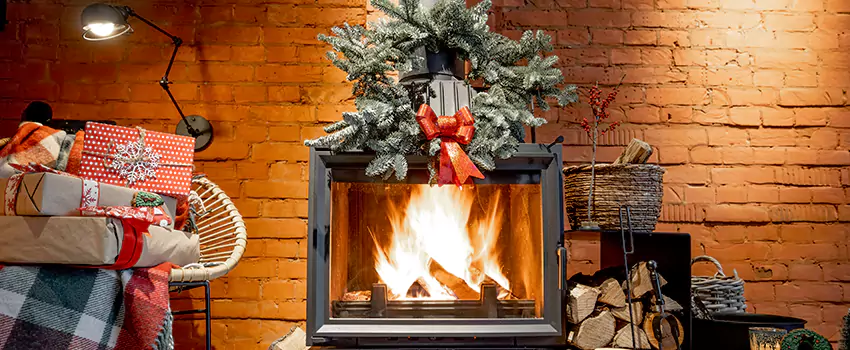 Travis Industries Linear Gas Fireplace Installation in North Babylon, New York