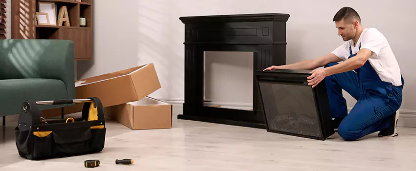 Old Rusted Metal Fireplace Repair And Replacement in North Babylon, NY